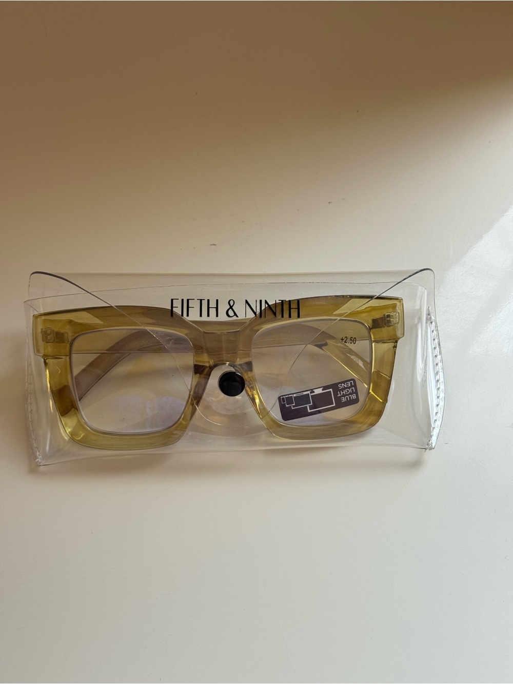 Fifth & ninth green Oversized Square Blue-Light Glasses 
No +2.5 - Picture 8 of 13
